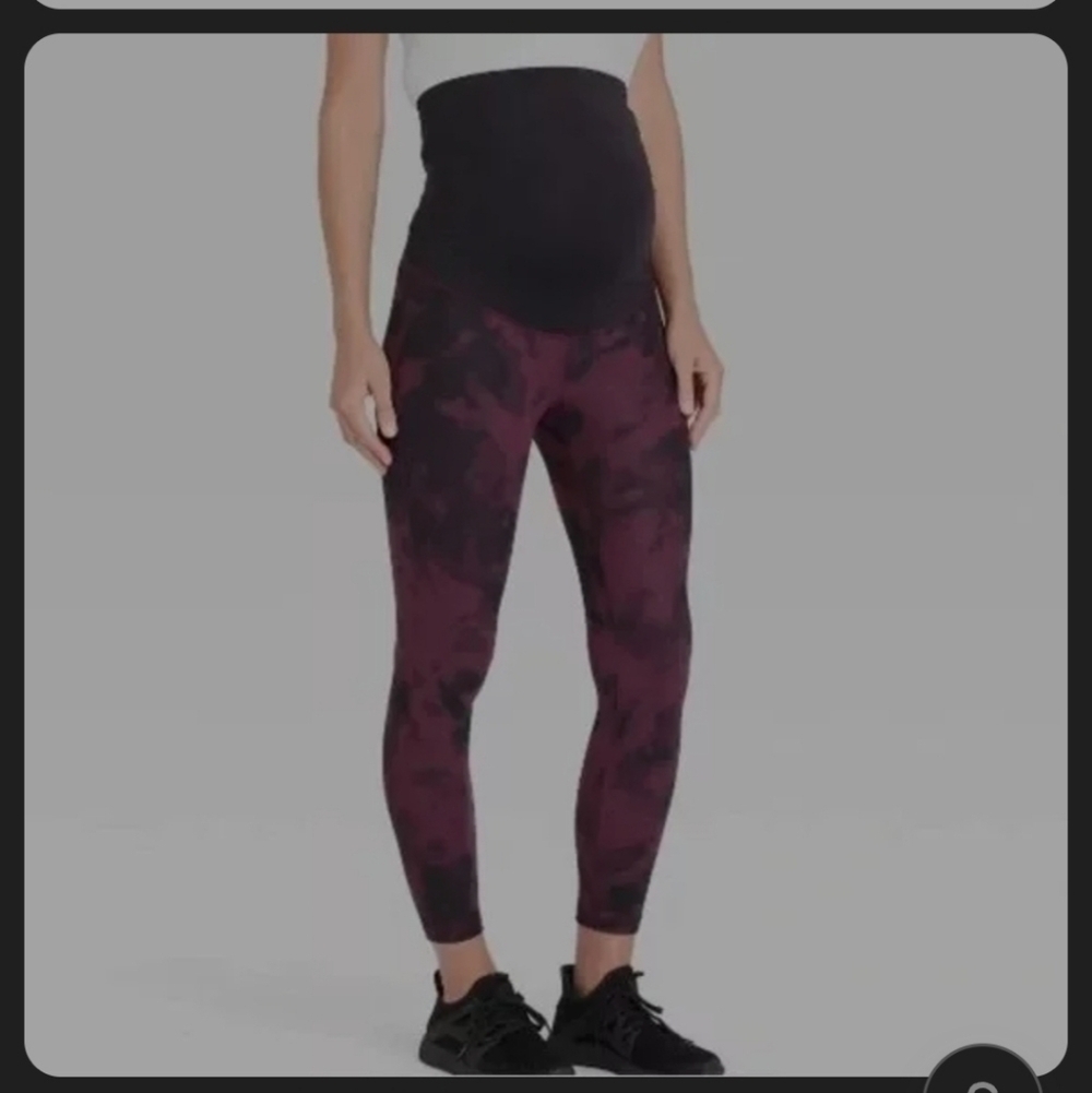 Isabel Maternity Over Belly Active Maternity Leggings. Size Large. New.